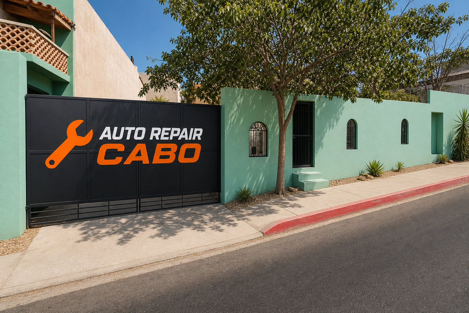 Auto Repair Cabo storefront at 145 C. Tezozomoc Cabo San Lucas
